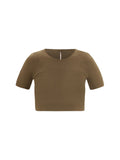 Wolford Seamless Fitted Sports T-Shirt — Brown