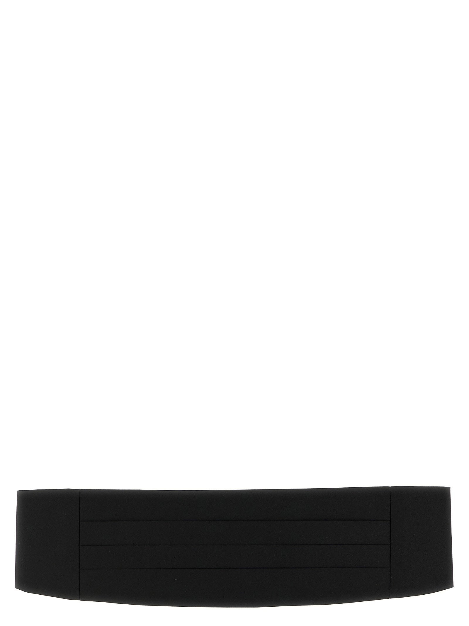 Pal Zileri Satin Tuxedo Belt — Black