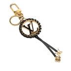 Gold Plated Lambskin and Enamel Very Bag Charm and Key Holder