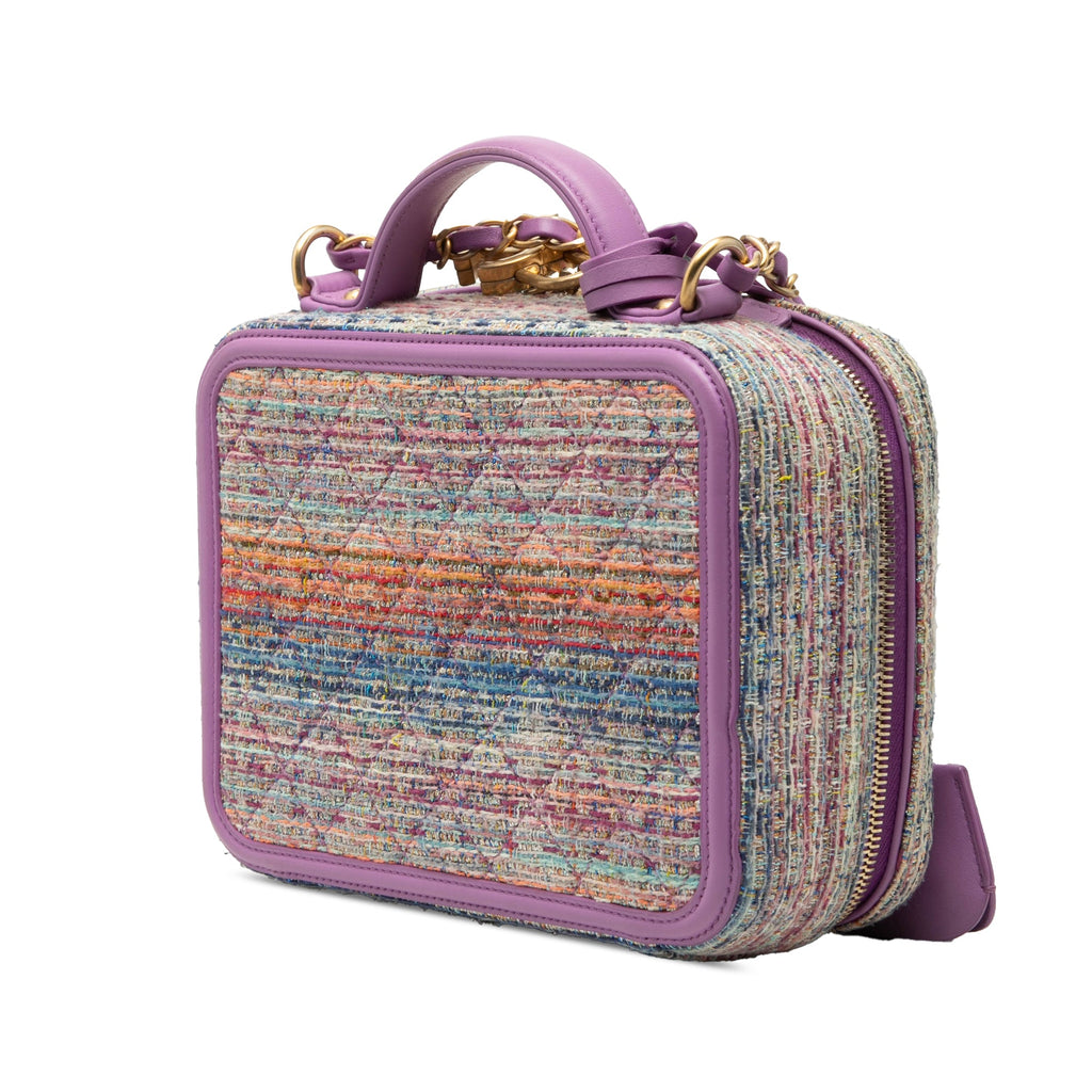 Medium Tweed CC Filigree Vanity Case