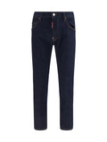 Dsquared2 Slim Fit Cotton Jeans — Navy