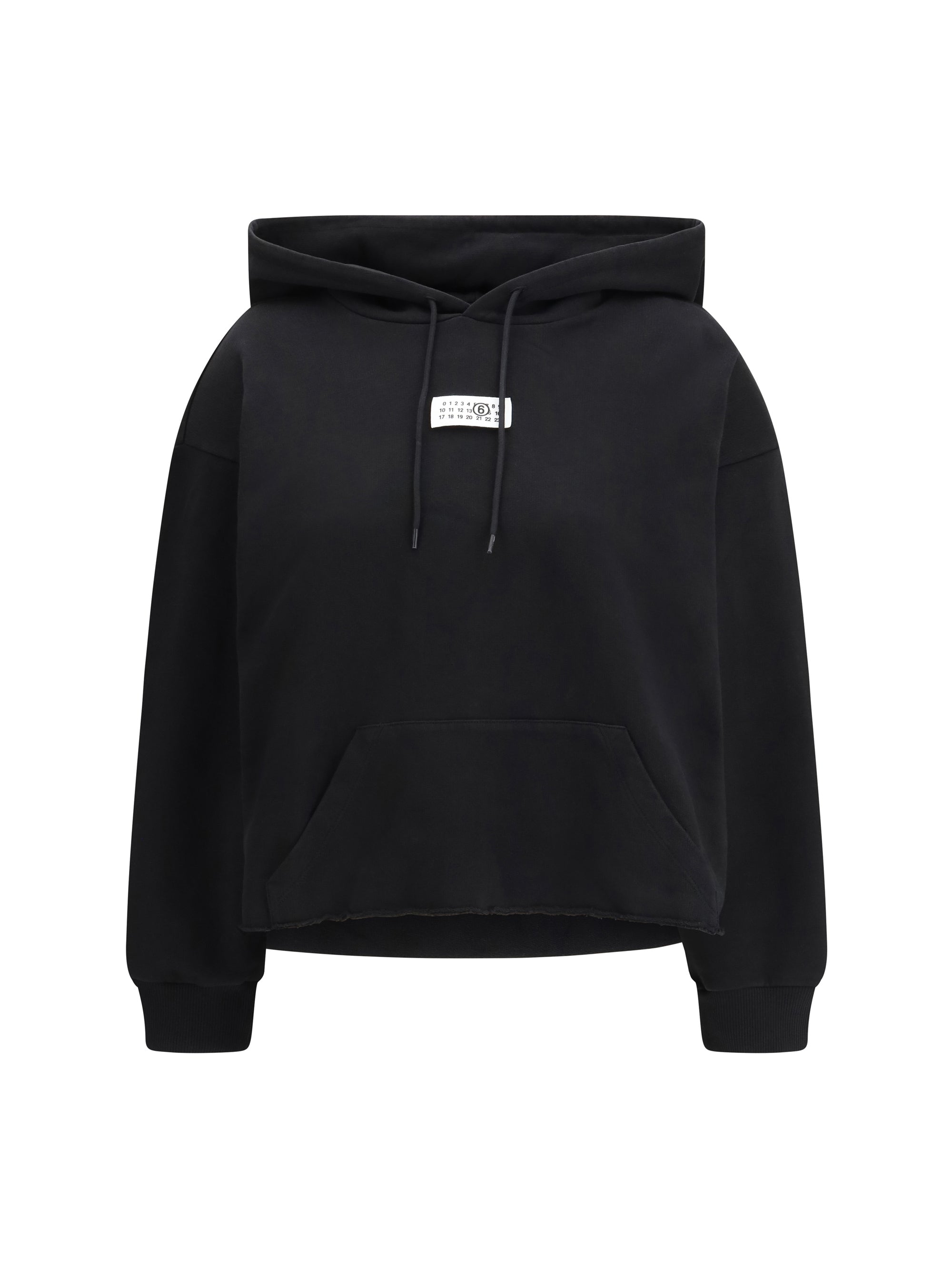 MM6 Maison Margiela Cotton Hoodie — Black