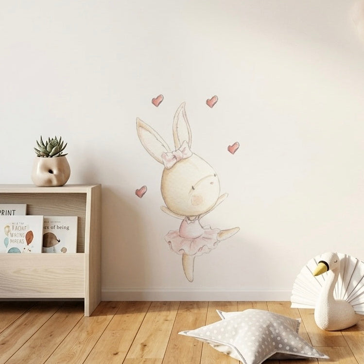 Vinilo Decorativo Infantil DANCE RABBIT 01 - SUEÑOS DE CIGÜEÑA
