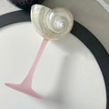 ArtZ® Love The Ocean Cocktail Glass - Pink Stem