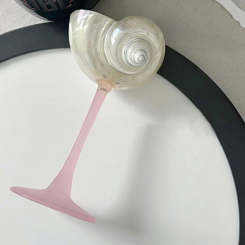 ArtZ® Love The Ocean Cocktail Glass - Pink Stem