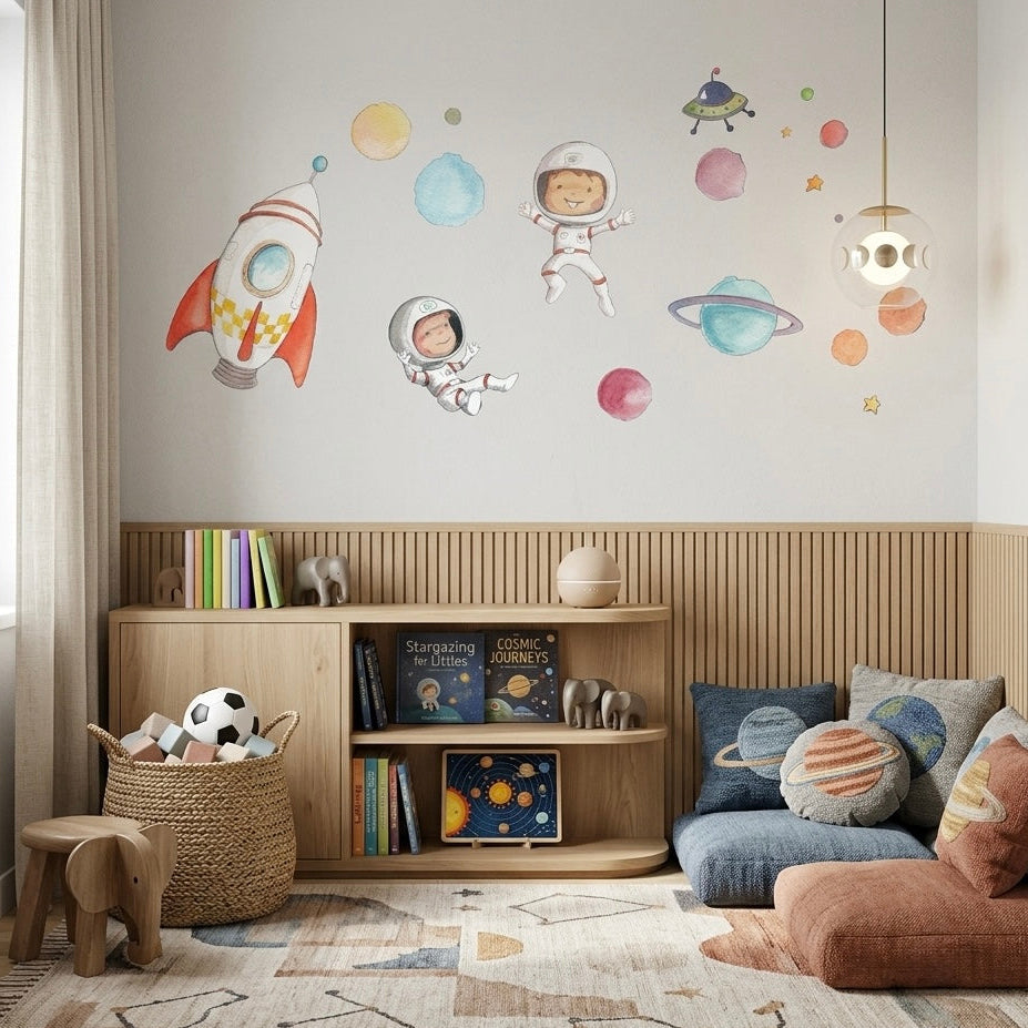 Vinyl Decal Planets for Kids and Astronauts to Decorate Children's Spaces