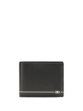 Ferragamo Metal Logo Bifold Wallet — Black