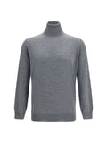 Brunello Cucinelli Wool Turtleneck — Gray