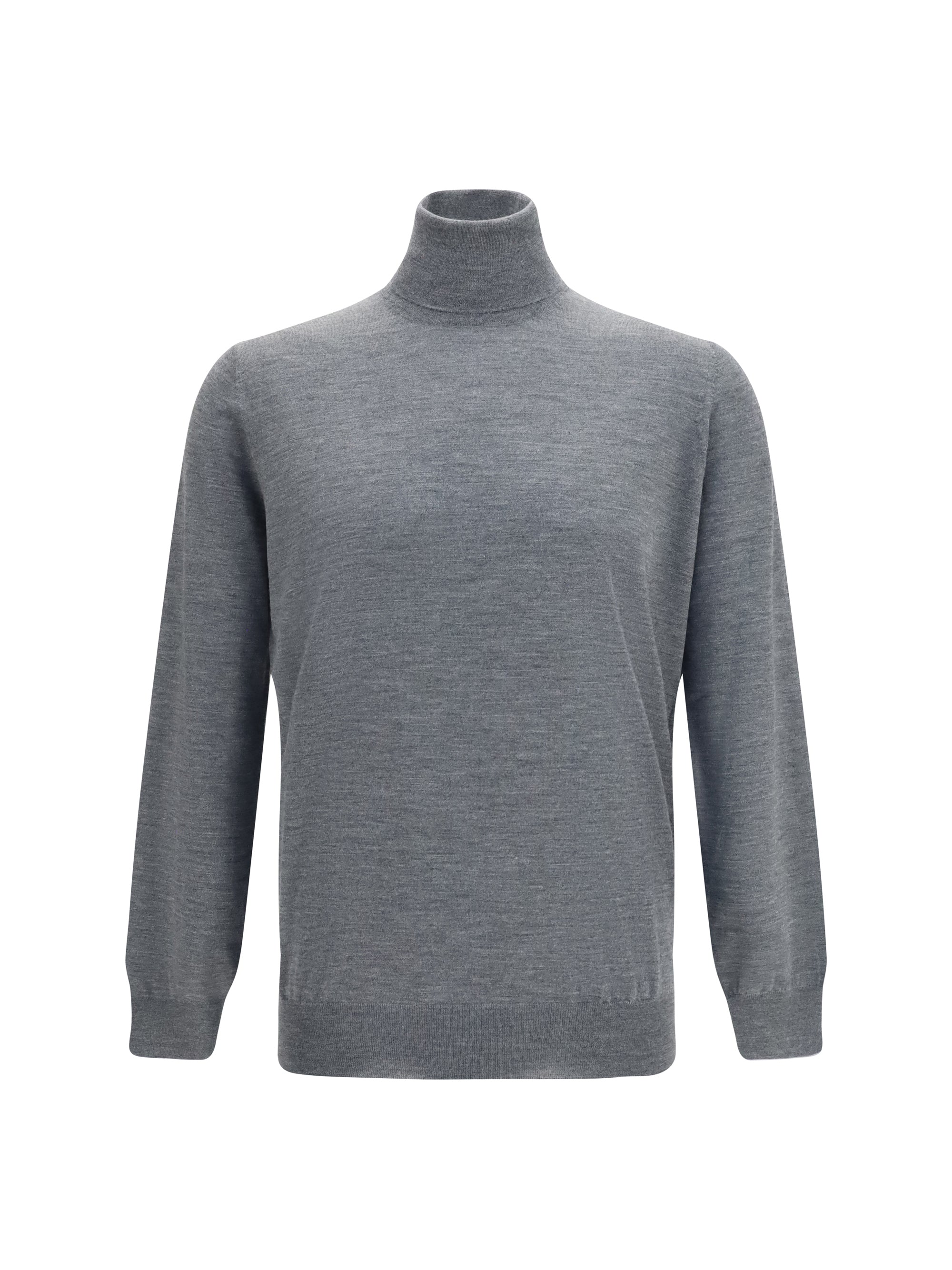 Brunello Cucinelli Wool Turtleneck — Gray