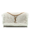 Medium Shearling Monogram Kate Reversible Shoulder Bag
