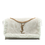 Medium Shearling Monogram Kate Reversible Shoulder Bag