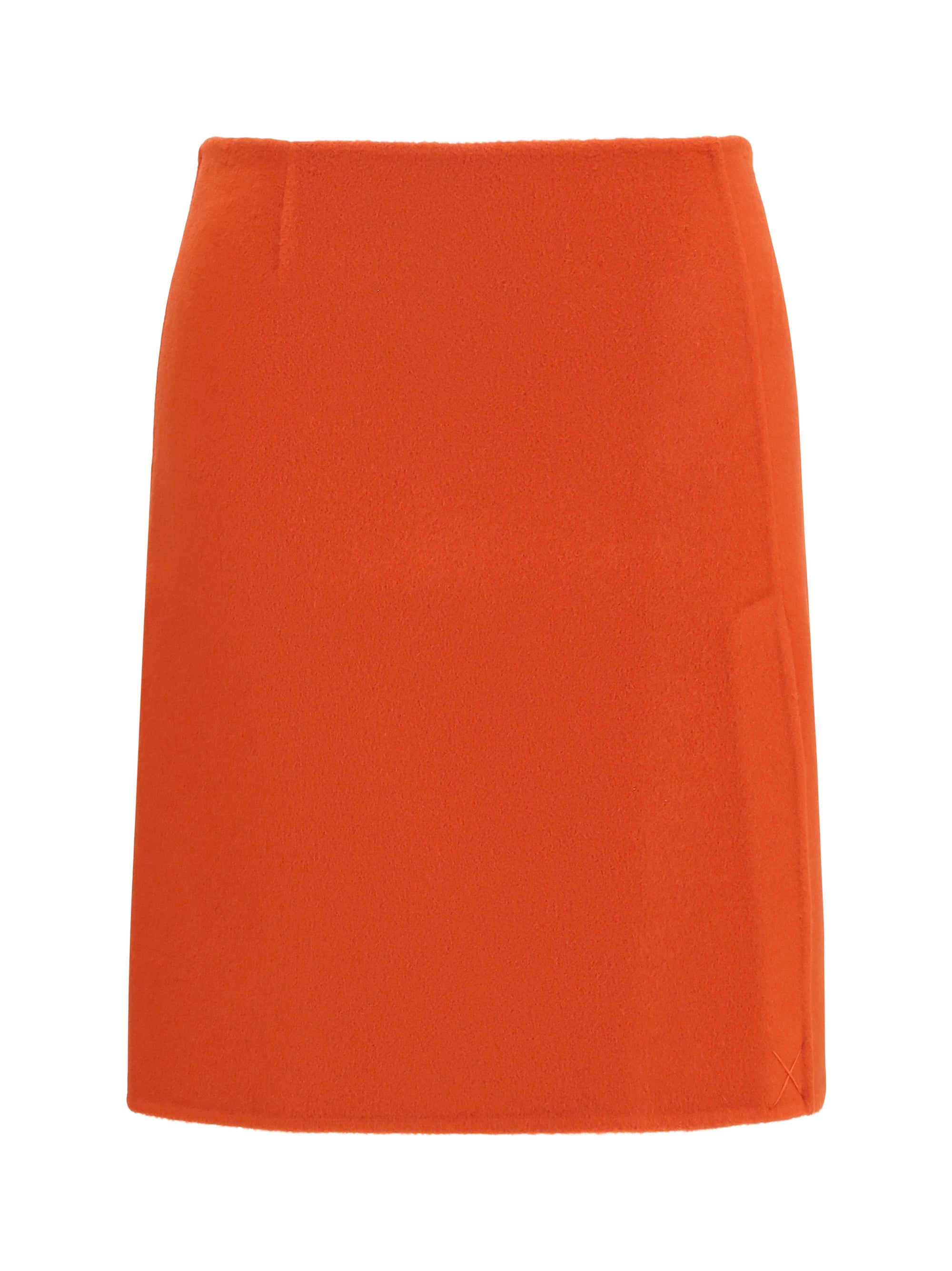 P.A.R.O.S.H. Merino Wool Skirt — Orange