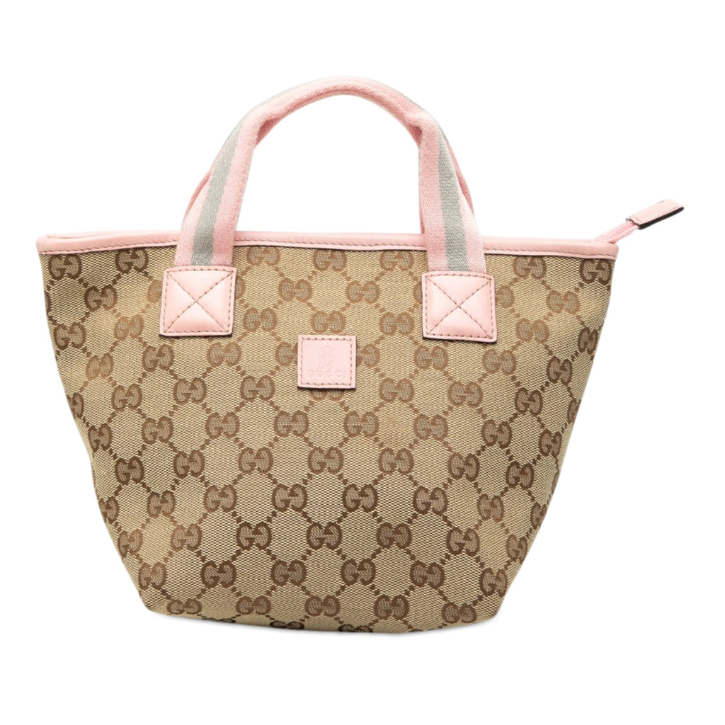 Childrens Mini GG Canvas Web Handbag