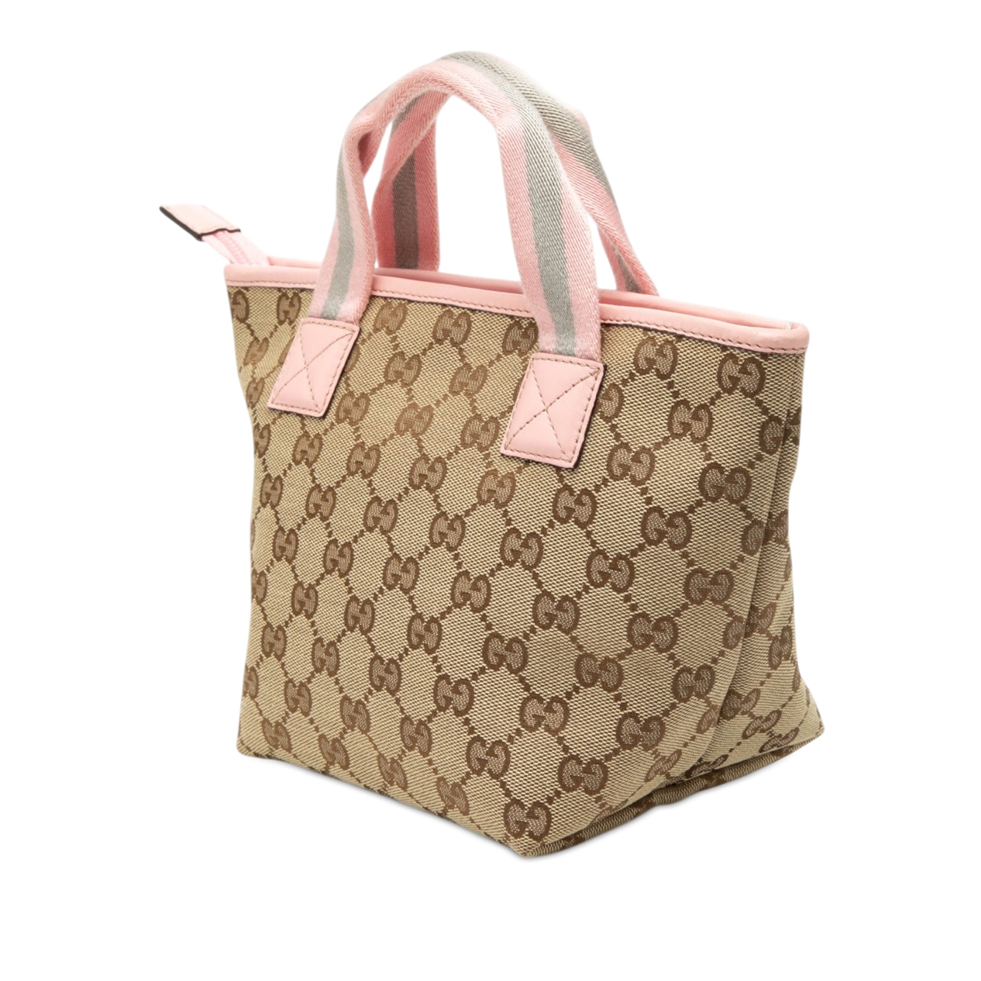 Childrens Mini GG Canvas Web Handbag