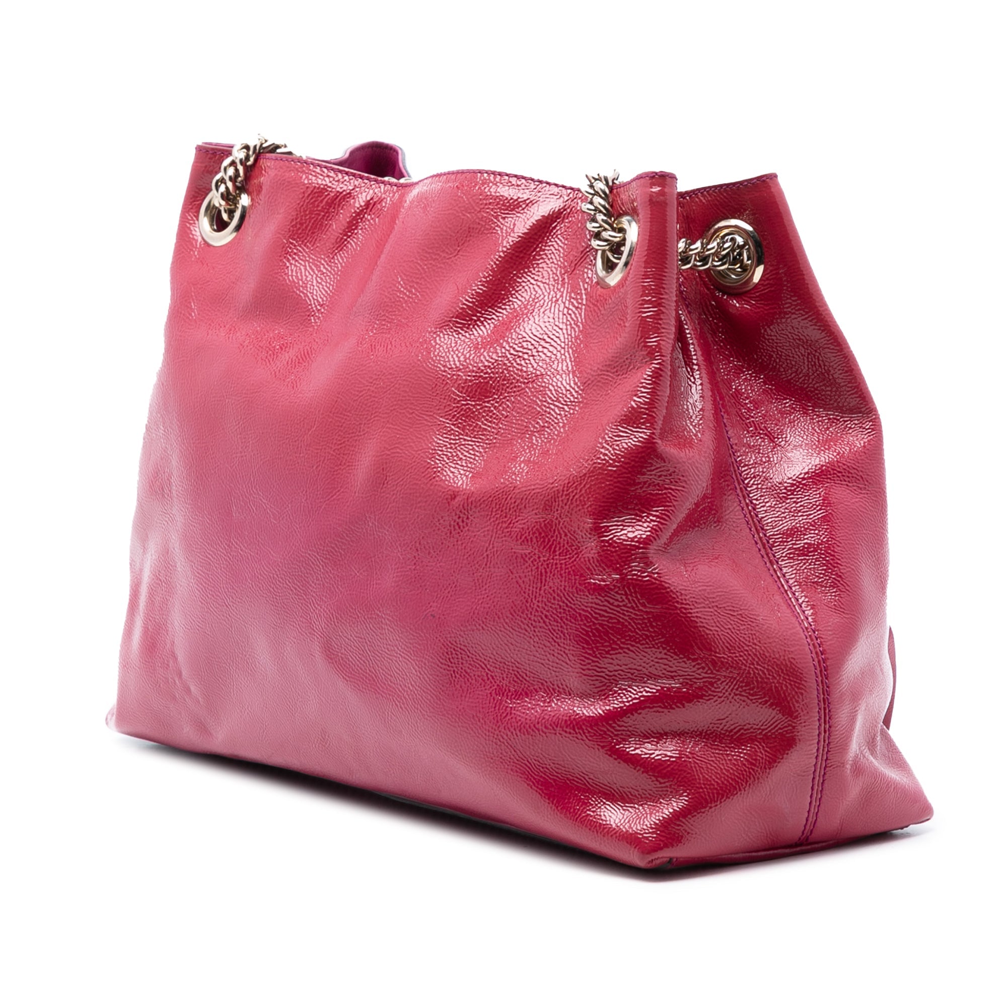 Medium Patent Soho Chain Tote