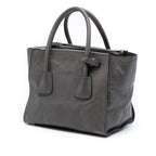 Small Glace Calf Twin Pocket Satchel