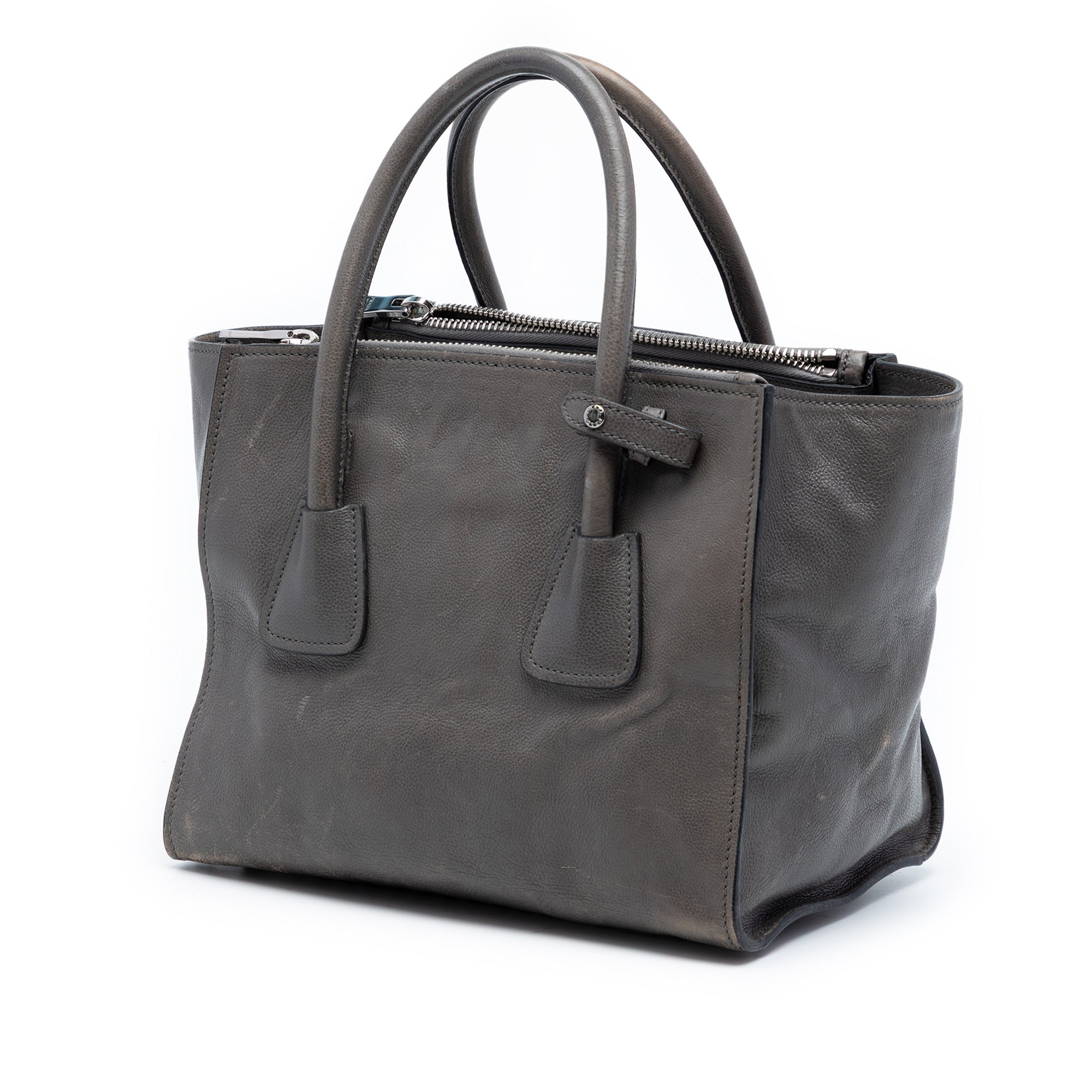 Small Glace Calf Twin Pocket Satchel