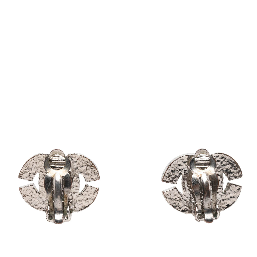 CC Brass and Strass Clip On Earrings
