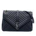 Large Triquilt Sheepskin Monogram College Bag