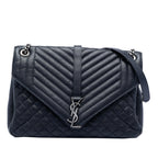 Large Triquilt Sheepskin Monogram College Bag