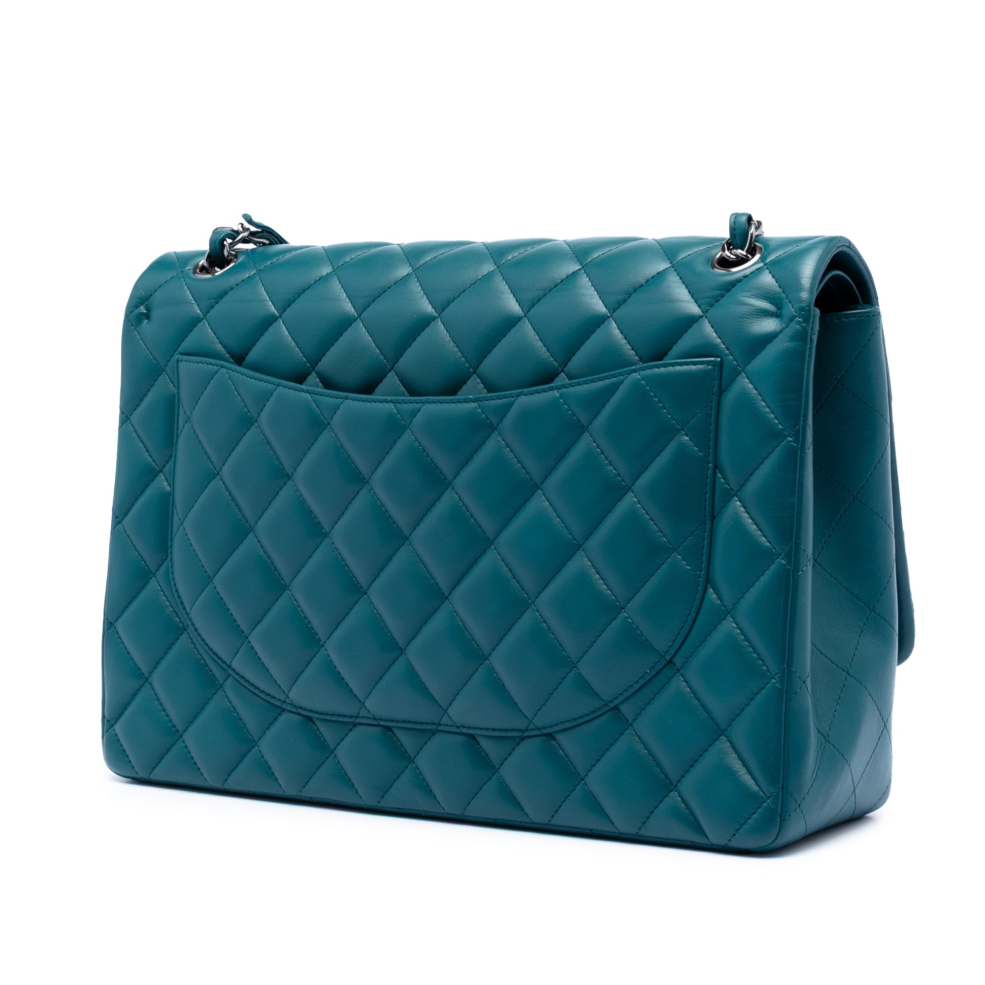 Maxi Classic Lambskin Double Flap