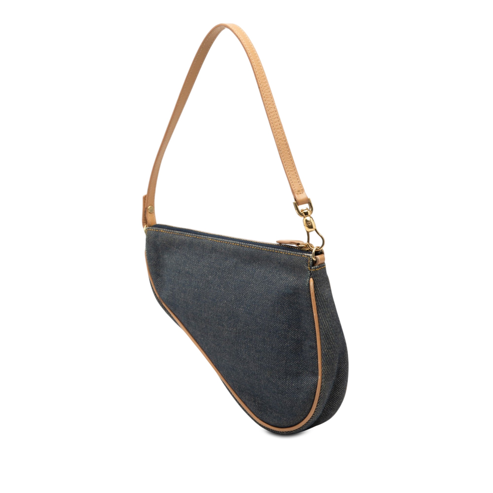 Mini Denim Saddle Pochette