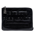 Distressed Calfskin Je Ne Suis Pas En Solde Clutch