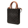 Mini Triomphe Coated Canvas Vertical Cabas Satchel
