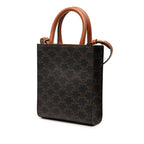 Mini Triomphe Coated Canvas Vertical Cabas Satchel