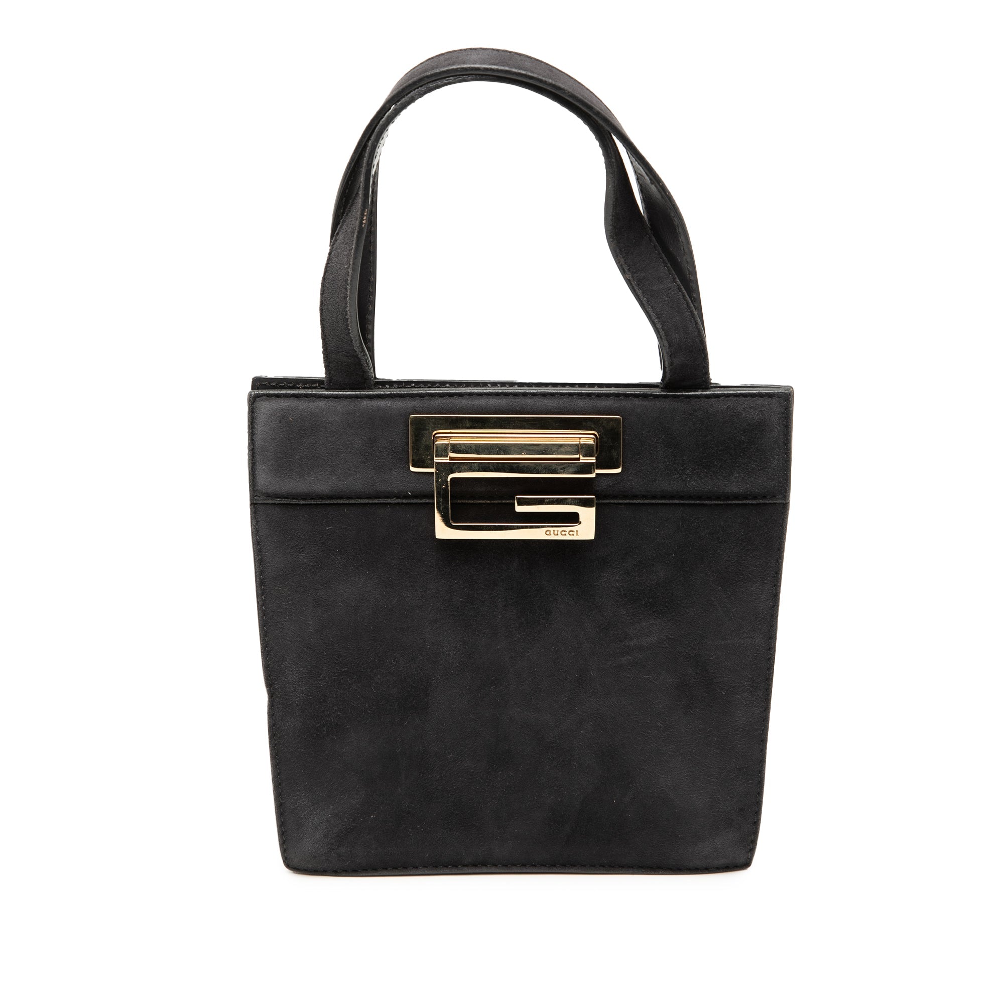 G Suede Handbag