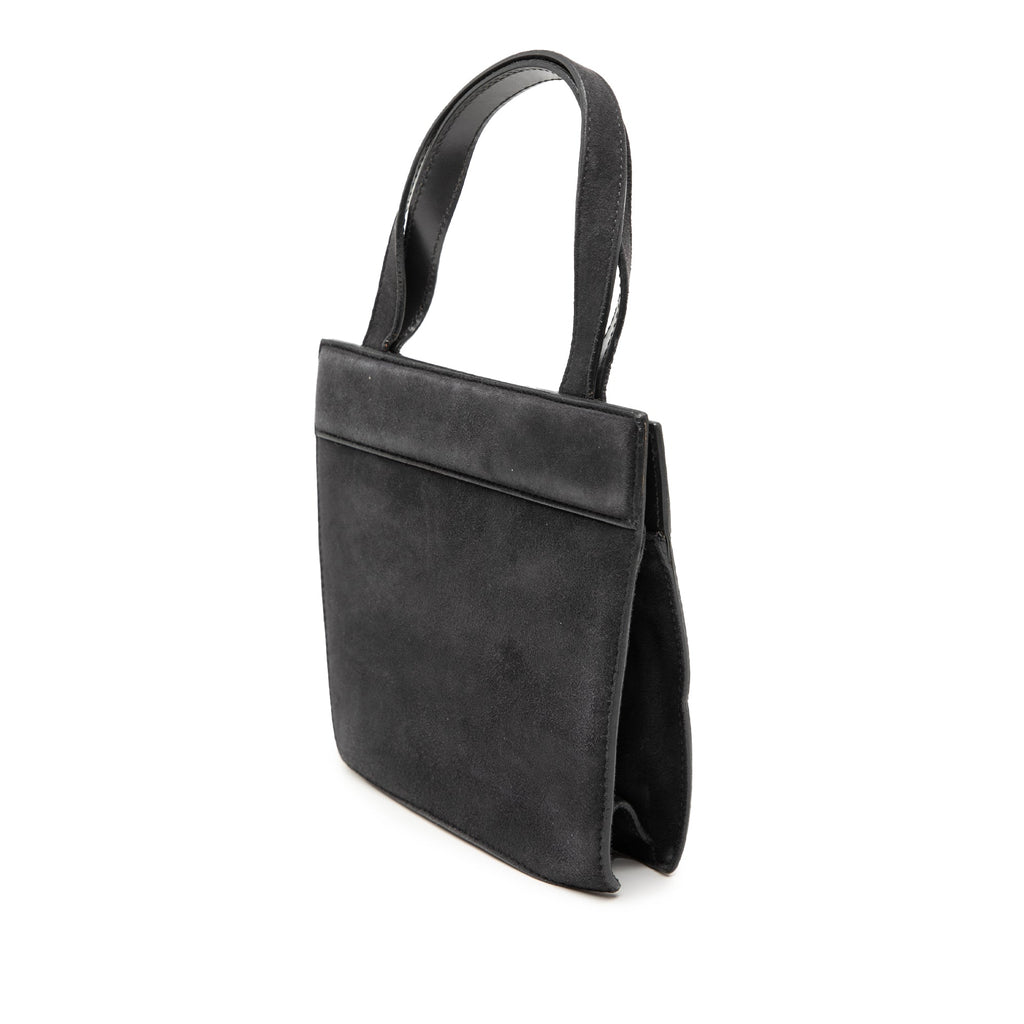 G Suede Handbag