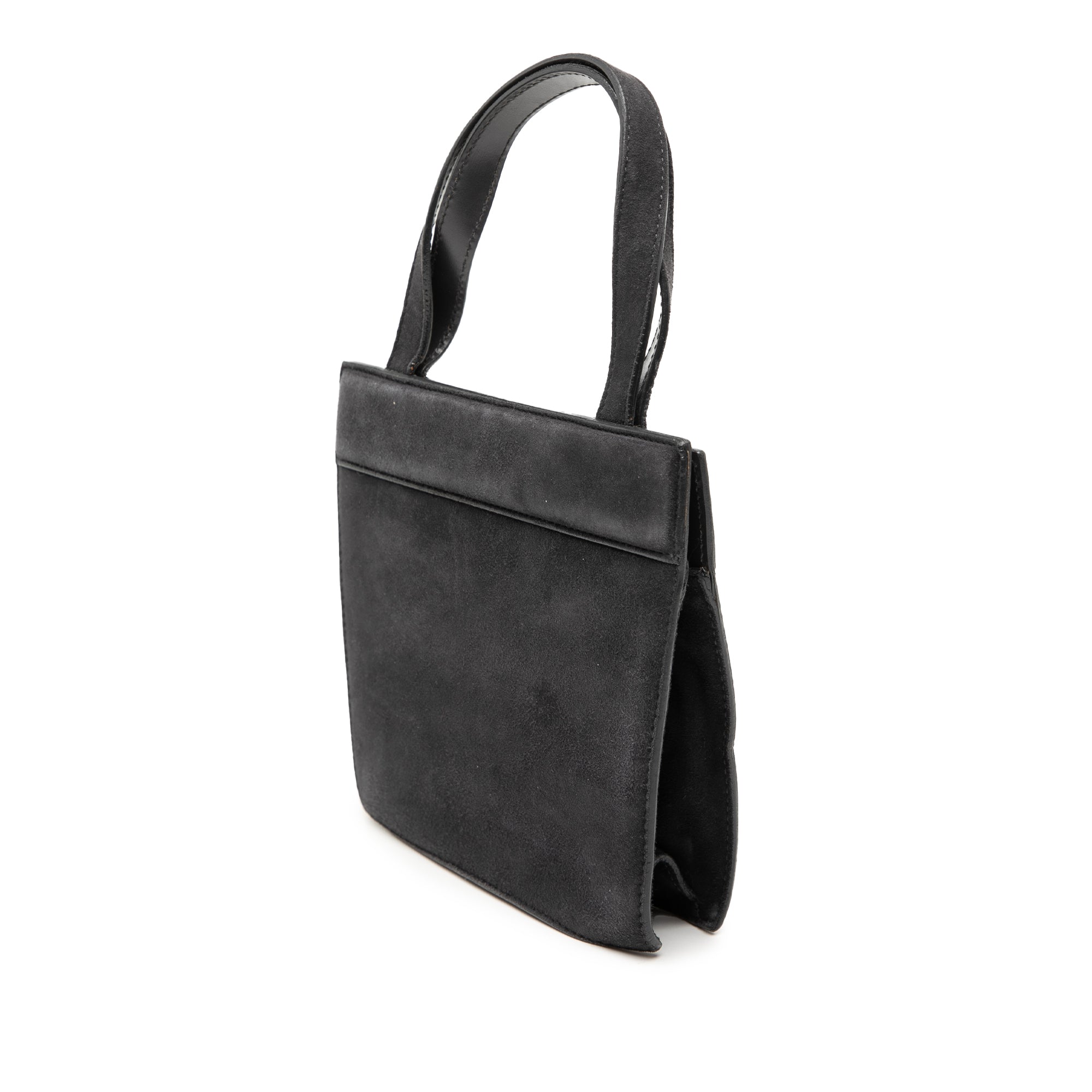 G Suede Handbag