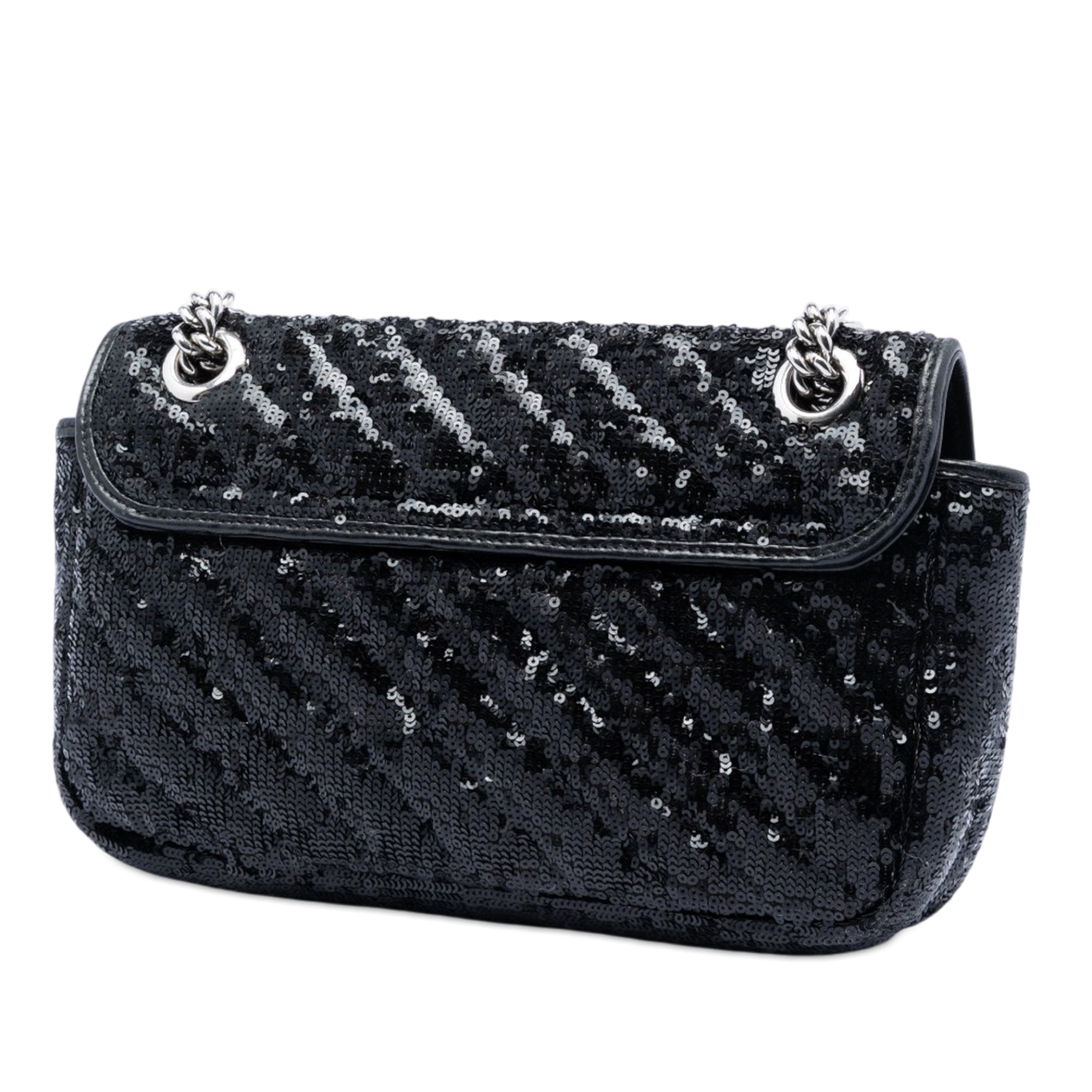Medium GG Marmont Matelasse Sequin and Leather Shoulder Bag