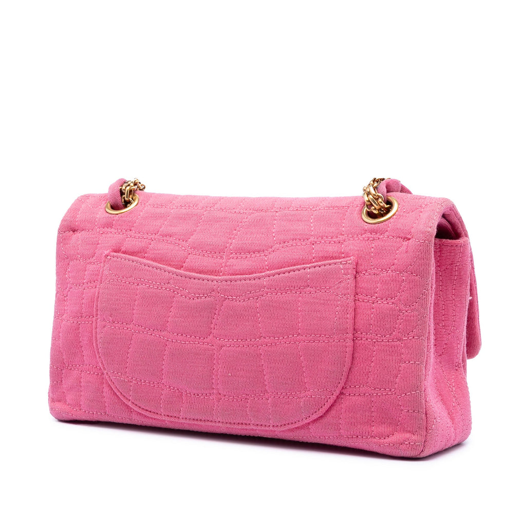Croc Quilted Jersey Reissue 2.55 Double Flap 225