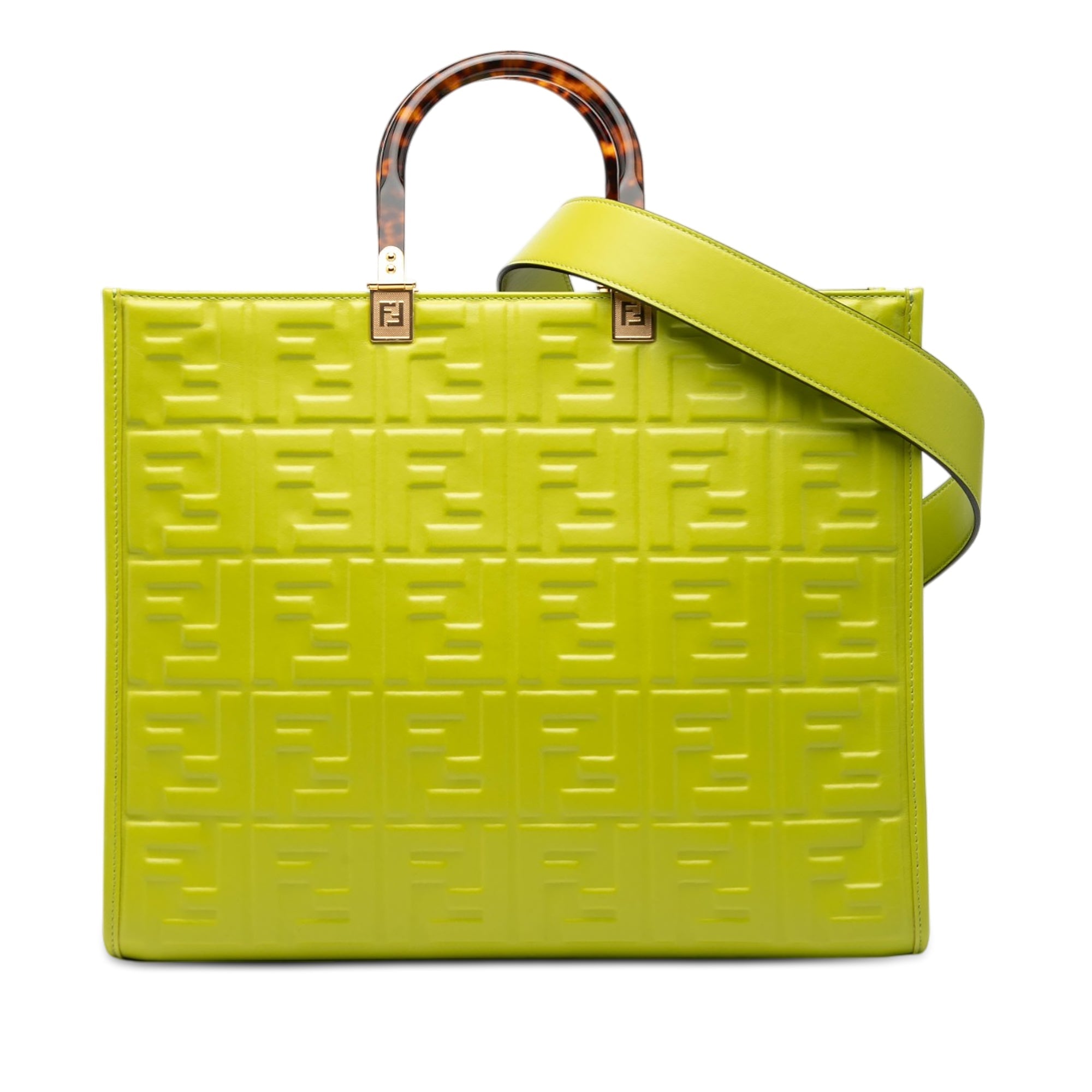 Medium Zucca Embossed Leather Sunshine Shopper Tote