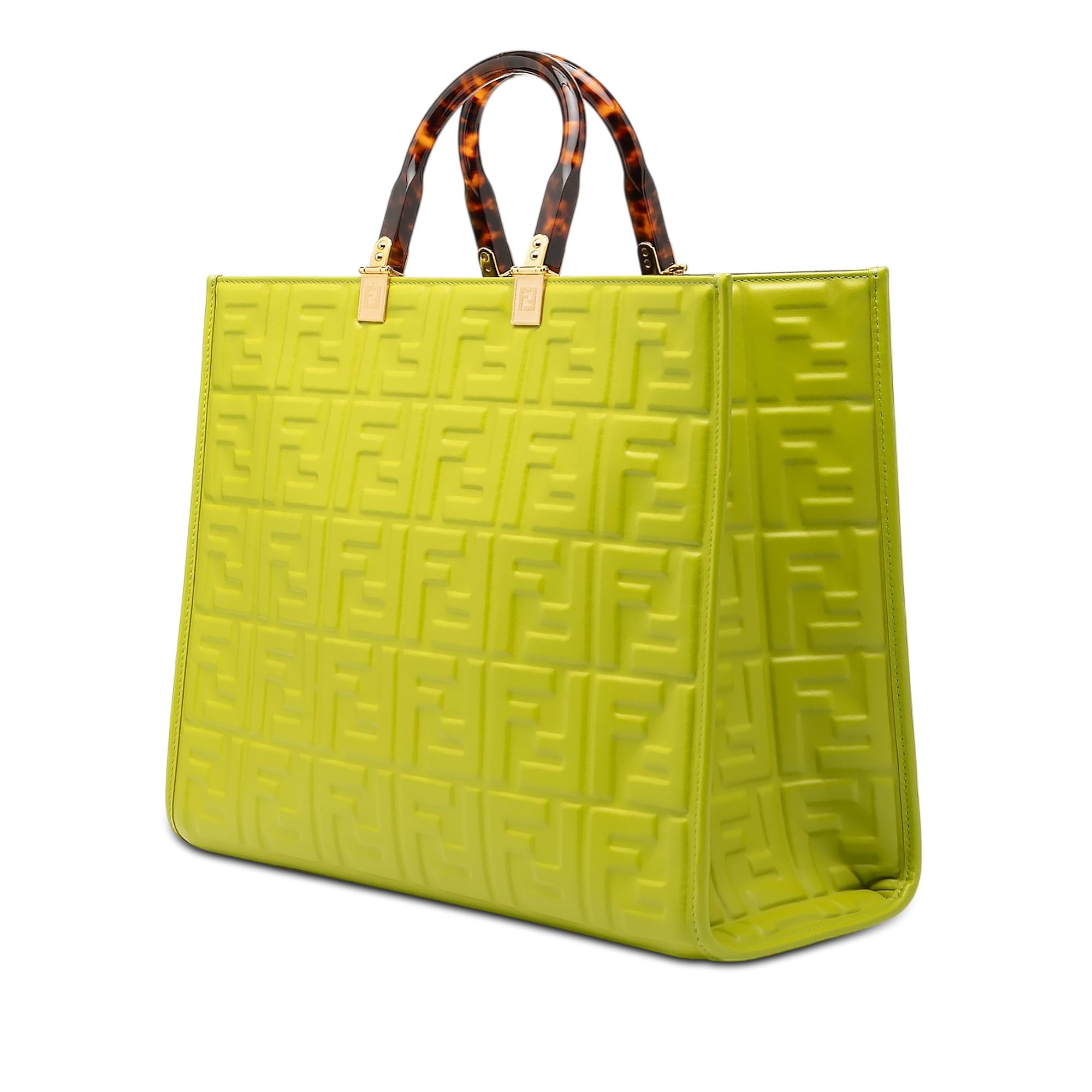 Medium Zucca Embossed Leather Sunshine Shopper Tote