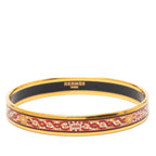 Narrow Mosaic Style Geometric Pattern Enamel Bangle 65
