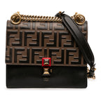 Small Zucca Embossed Leather Kan I Crossbody