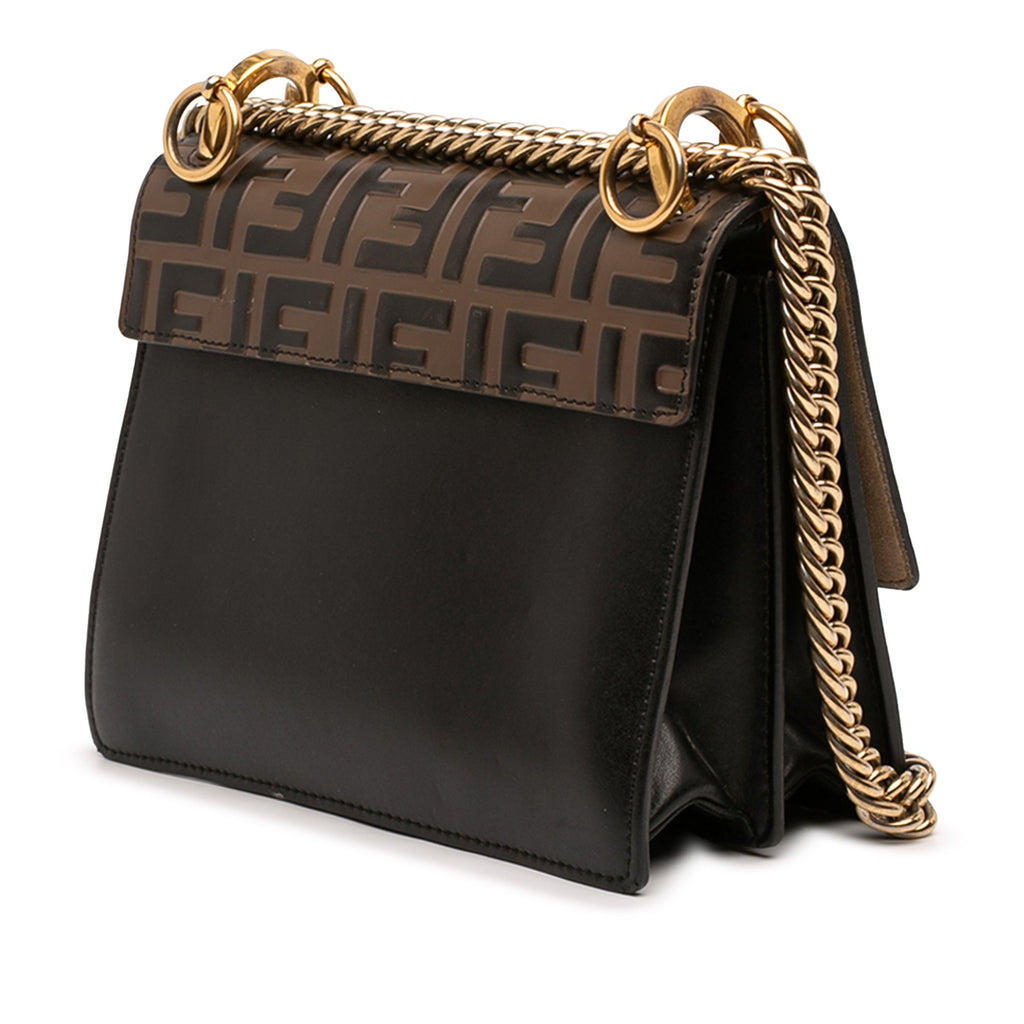 Small Zucca Embossed Leather Kan I Crossbody