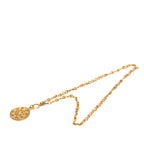 CC Gold Plated Medallion Pendant Necklace