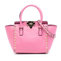 Mini Leather Rockstud Double Handle Tote