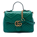 Small GG Marmont Matelasse Calfskin Top Handle Bag