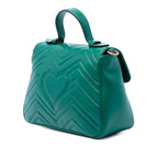 Small GG Marmont Matelasse Calfskin Top Handle Bag
