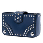 City Calfskin Studded Elektra Turn Lock Clutch
