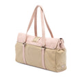 Vitello Trimmed Tessuto Shoulder Bag