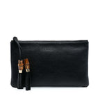 Calfskin Bamboo Clutch