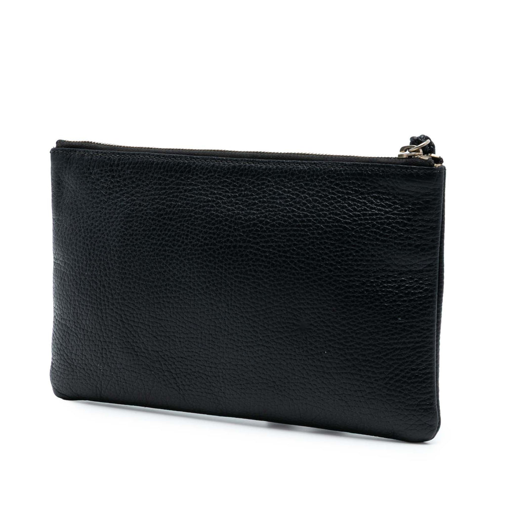 Calfskin Bamboo Clutch