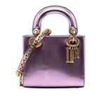 Mini Metallic Patent Lady Dior