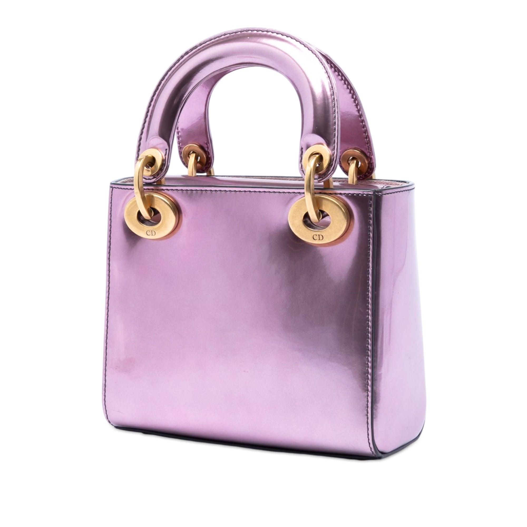 Mini Metallic Patent Lady Dior