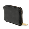 Grained Calfskin Logo Zip Around Coin Pouch